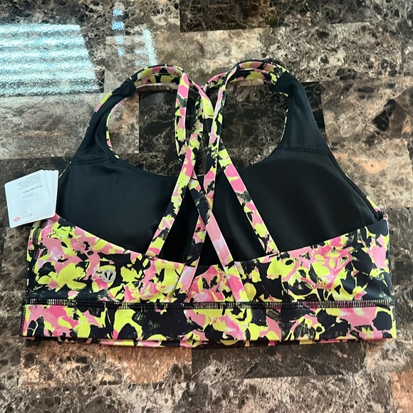 LULULEMON ENERGY BRA MULTICOLOR SIZE 8 NWT - Picture 4 of 7